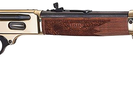 Henry H024360BH Side Gate  Full Size 360 Buckhammer 5+1 20" Blued Steel Barrel, Brass Polished Drilled & Tapped Brass Receiver, Fixed American Walnut Stock, Right Hand