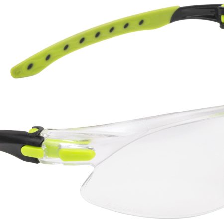 Allen 4140 Keen Safety Glasses Youth Clear Lens Lime Green Frame