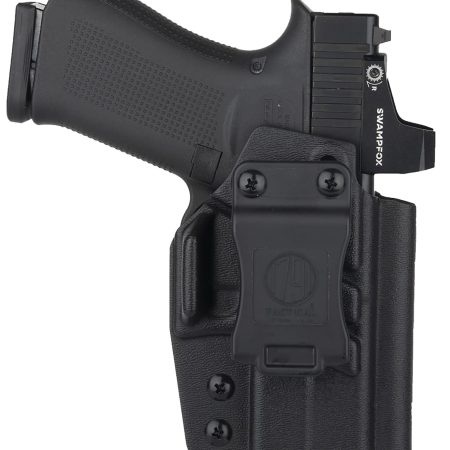 1791 Gunleather TACIWBG43XMOSBLKR Tactical IWB Black Kydex Compatible w/ Glock 43X MOS Belt Clip Right Hand
