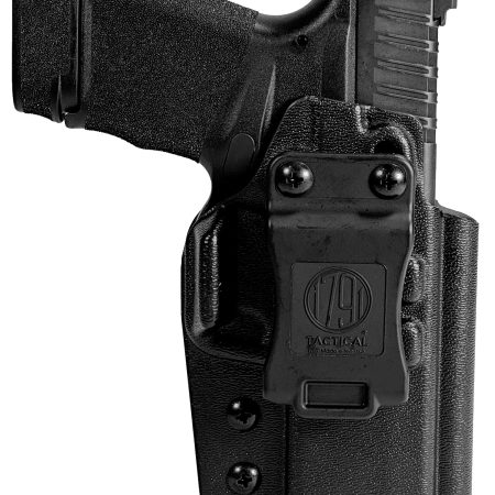 1791 Gunleather TACIWBHCPROBLKR Tactical IWB Black Kydex Compatible w/ Springfield Hellcat Pro Belt Clip Right Hand