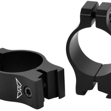 Warne V420M Rimfire Rings Vapor Matte Black Aluminum 1" Tube Low Vertical Split 3/8" Dovetail 0 MOA