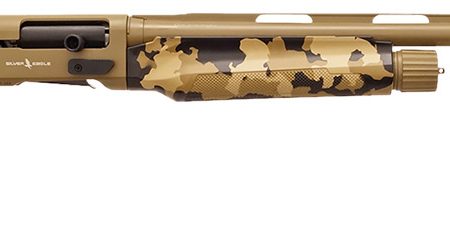 Silver Eagle Arms A21228OS1 Alpha 2  12 Gauge 3" 4+1 28" Flat Dark Earth Cerakote Chrome Lined Vent Rib Barrel & Steel Receiver, Old School Camo Synthetic Fixed Stock