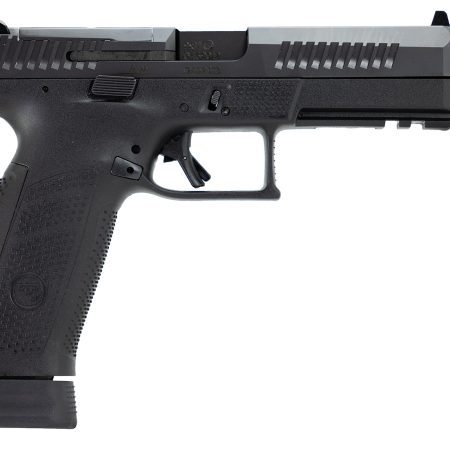 CZ-USA 91556 P-10 F  9mm Luger 21+1 5.10" Black Steel Threaded Barrel, Black Nitride Optic Ready/Serrated Steel Slide, Black Polymer Frame w/Picatinny Rail, Ambidextrous