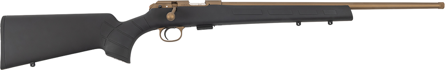 CZ-USA 02394 CZ 457 American 22 LR 5+1 20" Bronze Cerakote Steel Threaded Barrel, American Style Black Synthetic Stock