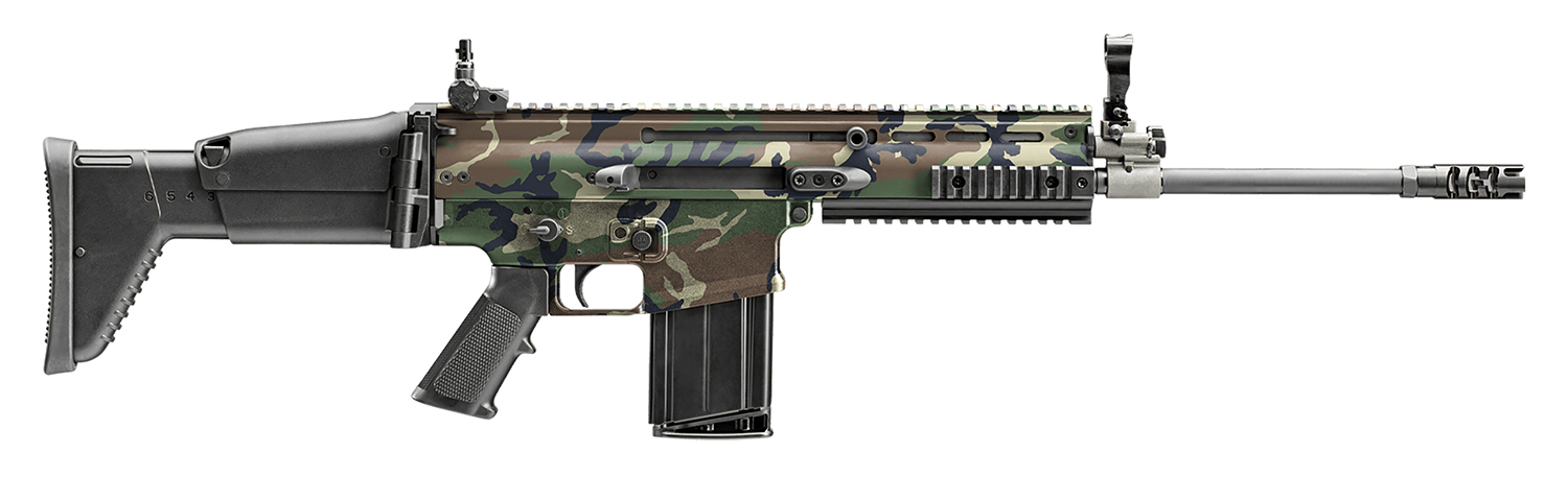 FN 3810170101 SCAR 17S 7.62x51mm NATO 20+1, 20" Black Anodized Steel Threaded Barrel, 1913 Picatinny Rail Aluminum Receiver, Adjustable Synthetic Stock, Black Hogue Finger Groove Grip