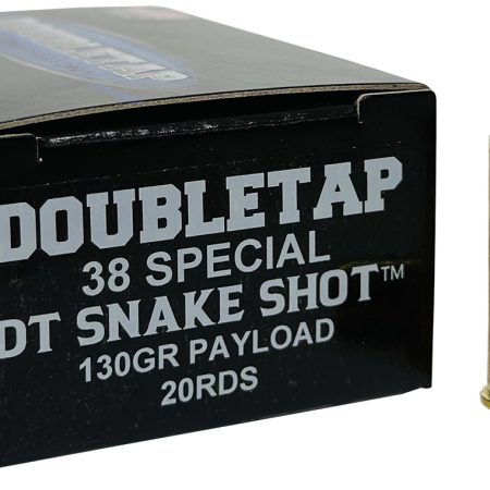 DoubleTap Ammunition 38SPSS2 Snake Shot  38Special 130gr 20 Per Box/50 Case