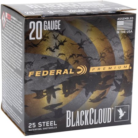 Federal PWUX20924 Premium Black Cloud 20Gauge 3" 1oz 25 Per Box/10 Case
