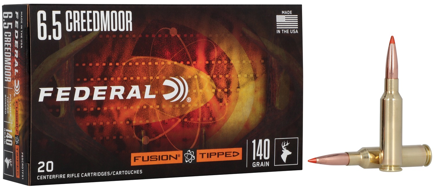 Federal F65CRDTFS1 Fusion 6.5Creedmoor 140gr Bonded Soft Point 20 Per Box/10 Case