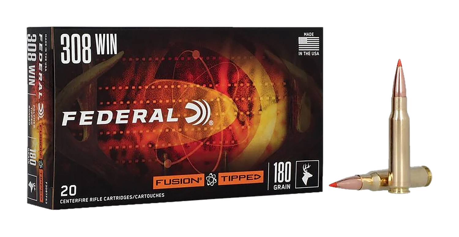 Federal F308TFS3 Fusion 308Win 180gr Bonded Soft Point 20 Per Box/10 Case