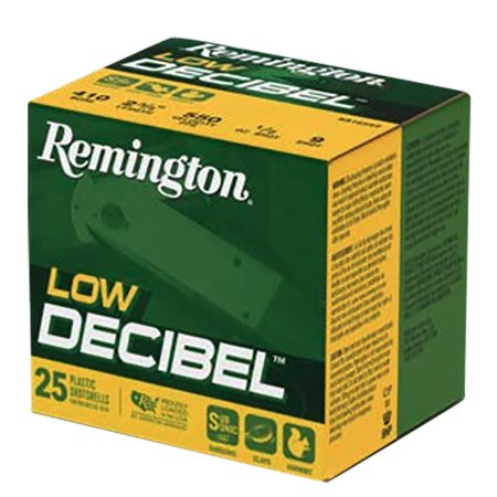 Remington Ammunition R20740 Low Decibel  410Gauge 2.50" 9Shot 25 Per Box