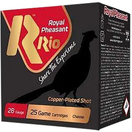 Rio Ammunition RPC285 Royal Pheasant  28Gauge 2.75" Copper 5Shot 25 Per Box