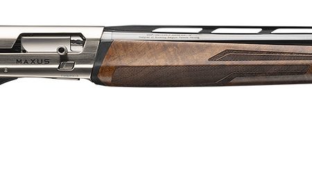 Browning 011779205 Maxus II Upland Full Size 12 Gauge Semi-Auto 3" 4, 2 3/4" Shells 26" Matte Blued Vent Rib Barrel, Satin Nickel Aluminum Receiver, Grade I Turkish Walnut Wood Stock w/Adj Shim