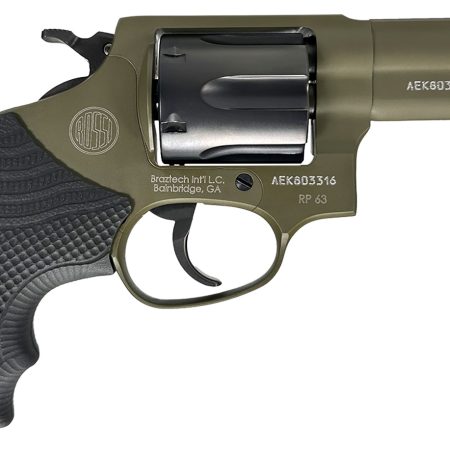 Rossi 2-RP631F-LOK RP63  Small Frame 357 Mag/38 Special +P 6rd 3" Sniper Green Cerakote Stainless Steel Barrel, Satin Stainless Cylinder, Sniper Green Cerakote Stainless Steel Frame, Black LOK Grip