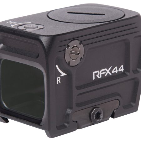 Viridian 9810112 RFX44  Black Anodized 1 x 21 mm x 16.5 mm 5 MOA Green Dot ACRO Footprint/Picatinny Low Mount