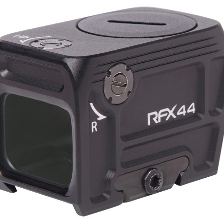 Viridian 9810113 RFX44  Black Anodized 1 x 21 x 16.5mm 5 MOA Green Dot ACRO/Picatinny High Mount