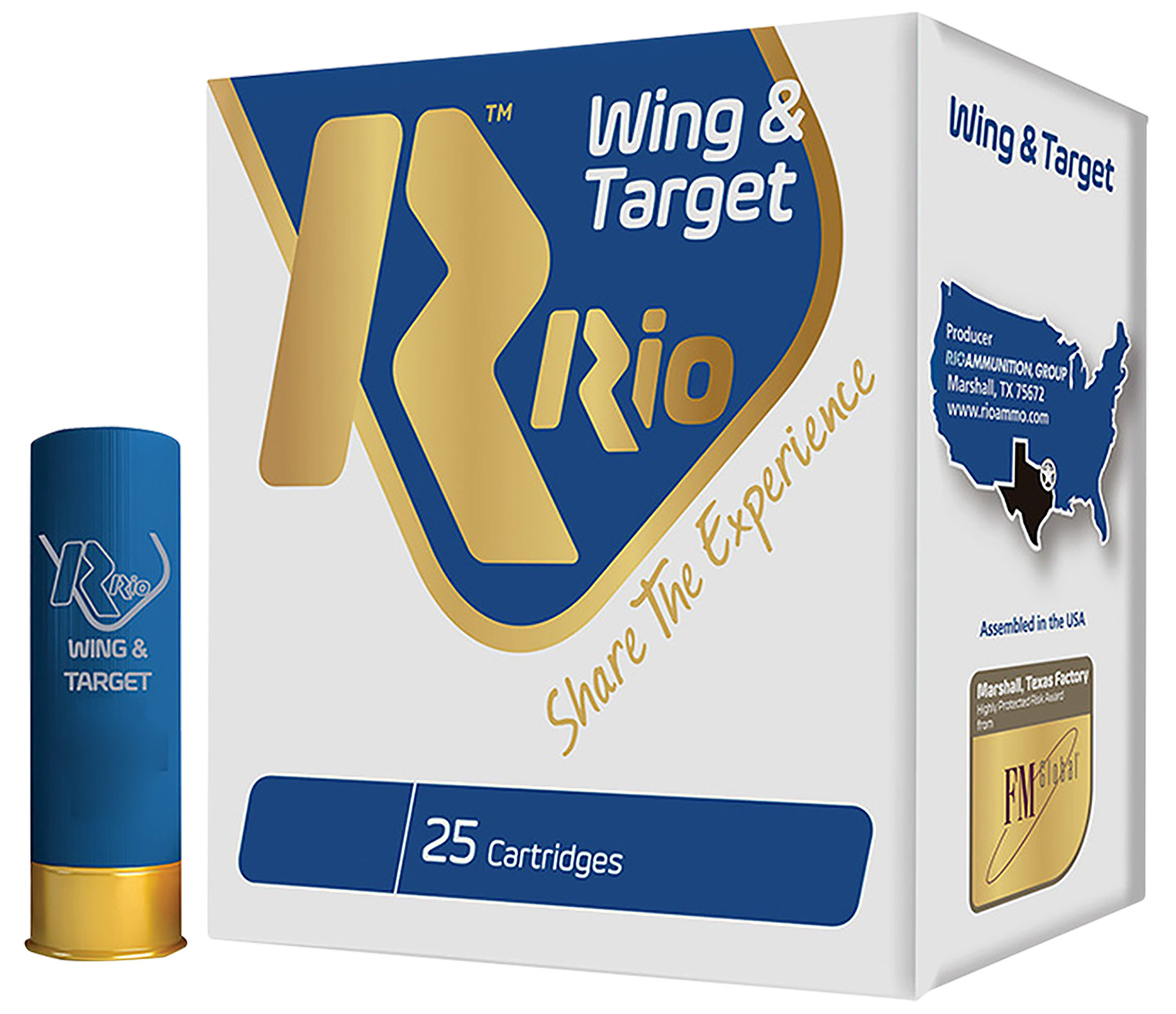 Rio Ammunition WT288 Wing & Target 12Gauge 2.75" 1oz 8Shot 25 Per Box/10 Case