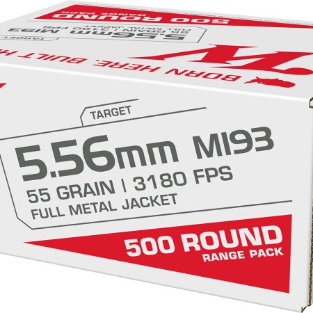 Winchester Ammo WM193500  M193 5.56mm 55gr Full Metal Jacket 500 Per Box/2 Case