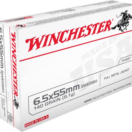 Winchester Ammo USA6555 USA Target 6.5x55Swedish 140gr Full Metal Jacket 20 Per Box/10 Case