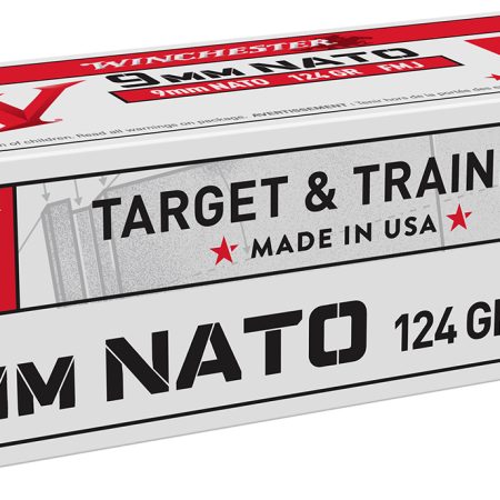 Winchester Ammo W9NATOVP9mm NATO 124gr Full Metal Jacket 100 Per Box/10 Case