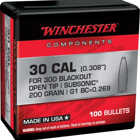 Winchester Ammo WB300B200X   300Blackout 200gr Open Tip 100 Per Box/10 Case
