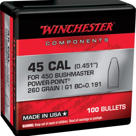 Winchester Ammo WB450P260X Power-Point  450Bushmaster 260gr 100 Per Box/10 Case
