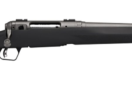 Savage Arms 58267 110 Trail Hunter Lite Full Size 243 Win 4+1 20"  Fluted/Threaded Barrel, Drilled & Tapped Steel Receiver, Black Fixed Synthetic Stock