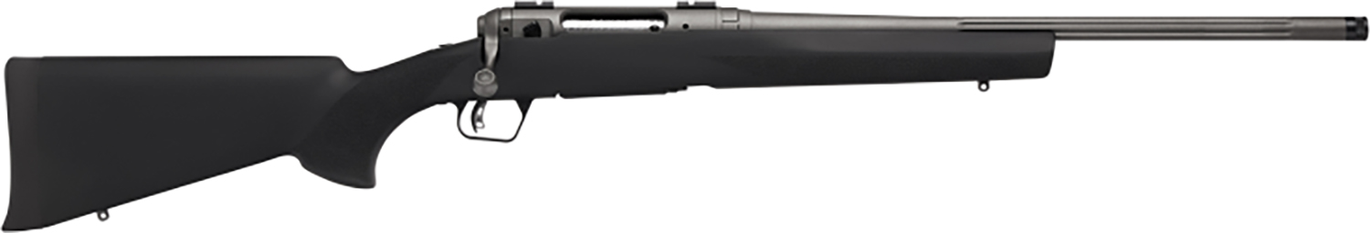 Savage Arms 58273 110 Trail Hunter Lite Full Size 270 Win Mag 4+1 20" Fluted/Threaded Barrel, Drilled & Tapped Steel Receiver, Black Fixed Synthetic Stock