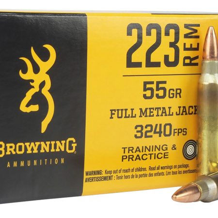 Browning Ammo B192802231   223Rem 55gr Full Metal Jacket 20 Per Box/50 Case