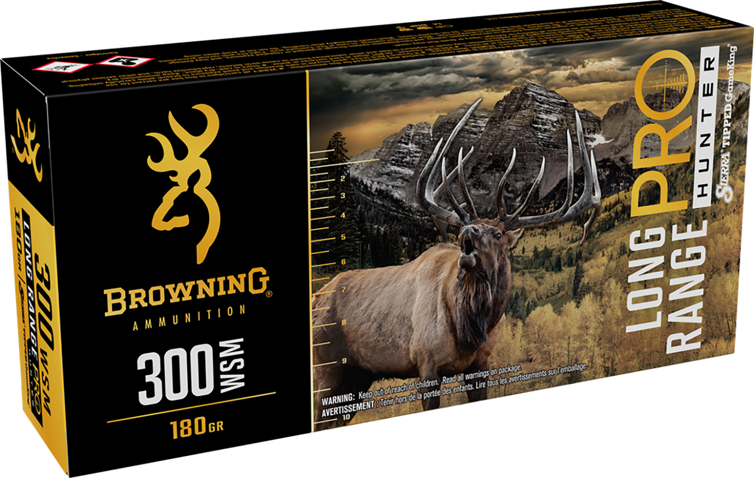 Browning Ammo B192530002 Long Range Pro 300WSM 180gr 20 Per Box/10 Case