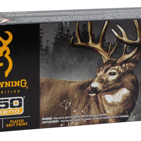 Browning Ammo B192603501  Silver 350Legend 180gr Plated Soft Point 20 Per Box/10 Case