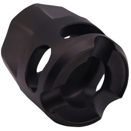 True Precision Inc TPYMICROBC Micro Compensator Y-Type Black DLC 416R Stainless Steel 1/2"x28 Threads 9mm/380 ACP