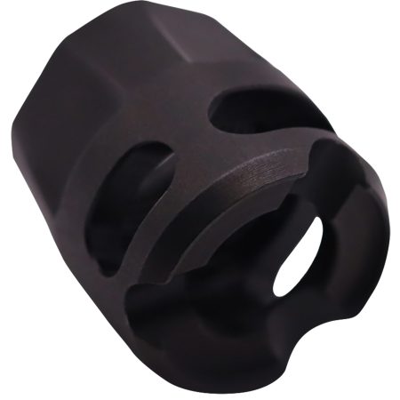 True Precision Inc TPYMICROBL Micro Compensator Y-Type Black Nitride 416R Stainless Steel 1/2"x28 Threads 9mm/380 ACP