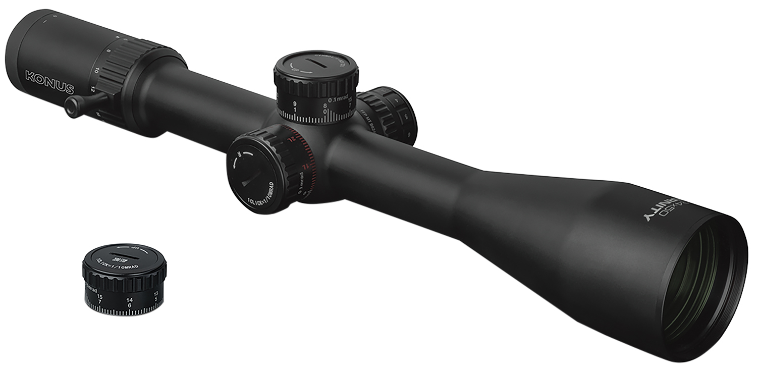 Konus 7295 Eternity Black 6-24x50mm Illuminated Red Engraved PRS Ballistic Reticle