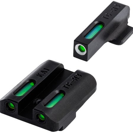 TruGlo TG13KA1A TFX  Black | Green Tritium & Fiber Optic White Outline Front Sight Green Tritium & Fiber Optic Rear Sight Kahr Arms