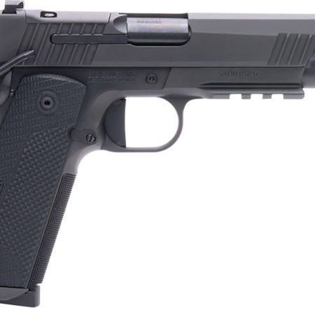 Sig Sauer 1911XR45BXR3 1911-X Full Size Frame 45 ACP 8+1 5" Black DLC Carbon Steel Barrel, Black Nitron Optic Cut/Serrated Stainless Steel Slide & Frame w/Beavertail & Picatinny Rail, Black G10 Grip