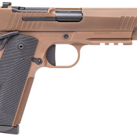 Sig Sauer 1911XR45CXR3 1911-X Full Size Frame 45 ACP 8+1 5" Black DLC Carbon Steel Barrel, Coyote PVD Optic Cut/Serrated Stainless Steel Slide & Frame w/Beavertail & Picatinny Rail, Black G10 Grip