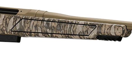 Christensen Arms 8011501200 Evoke  Full Size 243 Win 4+1 20" Flat Dark Earth Cerakote #4 Contour Threaded Barrel, Mossy Oak Bottomland Fixed Hybrid Hunter w/Picatinny Rail Synthetic Stock