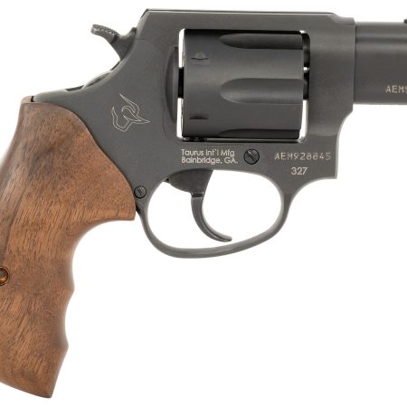 Taurus 2-32721-TW 327  Small Frame 327 Federal Mag 6rd 2" Matte Black Carbon Steel Barrel, Cylinder & Frame, Walnut Grip, Hammer Safety