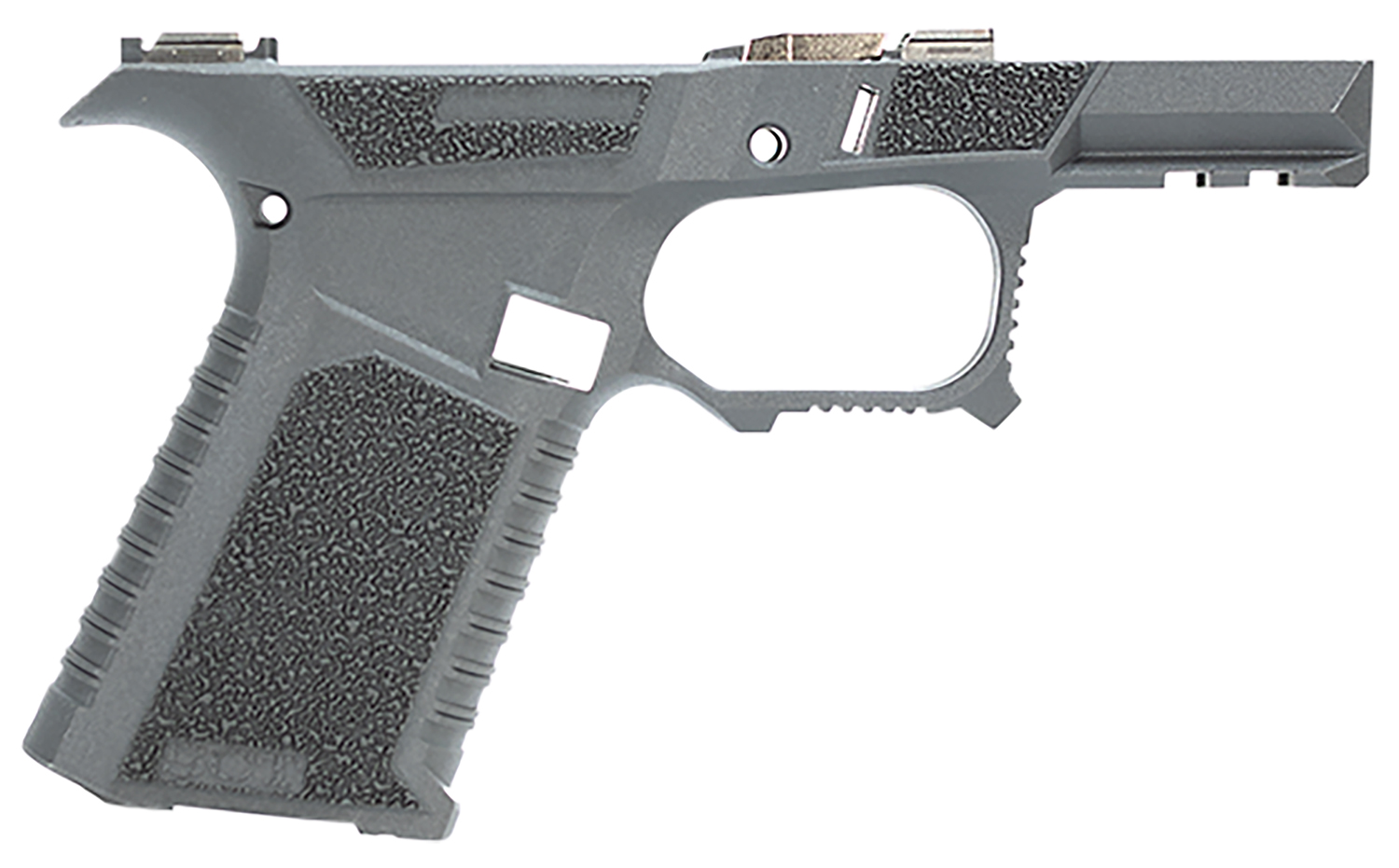 Sct Manufacturing 0225020100IC Sub Compact Compatible w/ Glock 43X/48 Gray Polymer Frame Aggressive Texture Grip Includes Locking Block