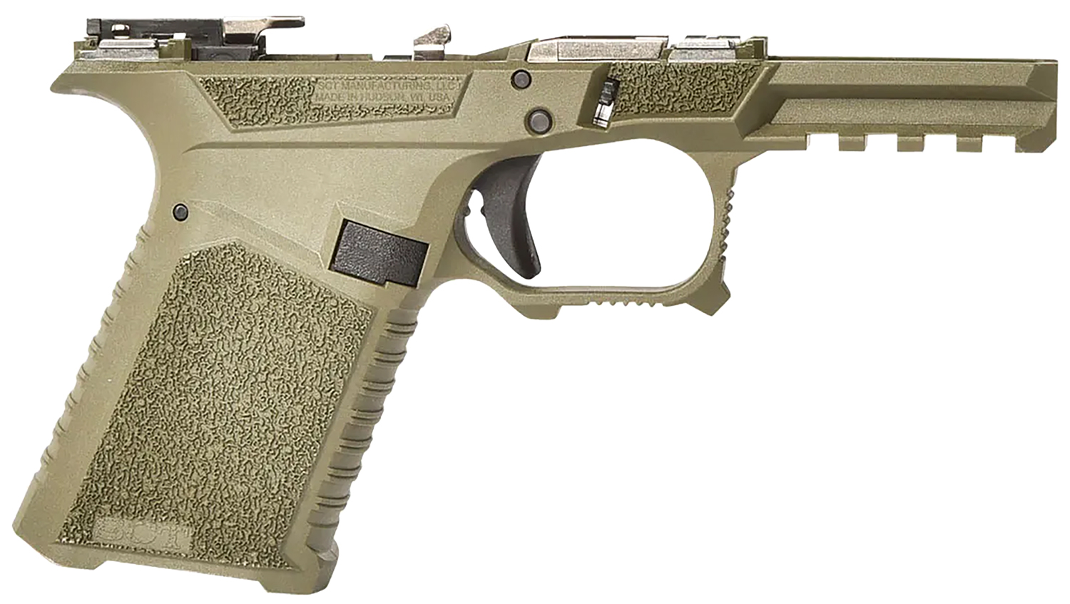 Sct Manufacturing 0226000000IB Compact Compatible w/ Gen3 19/23/32 OD Green Polymer Frame Aggressive Texture Grip