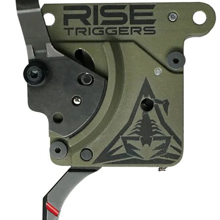 Rise Armament RA740 Reliant Trigger Black/Green Curved