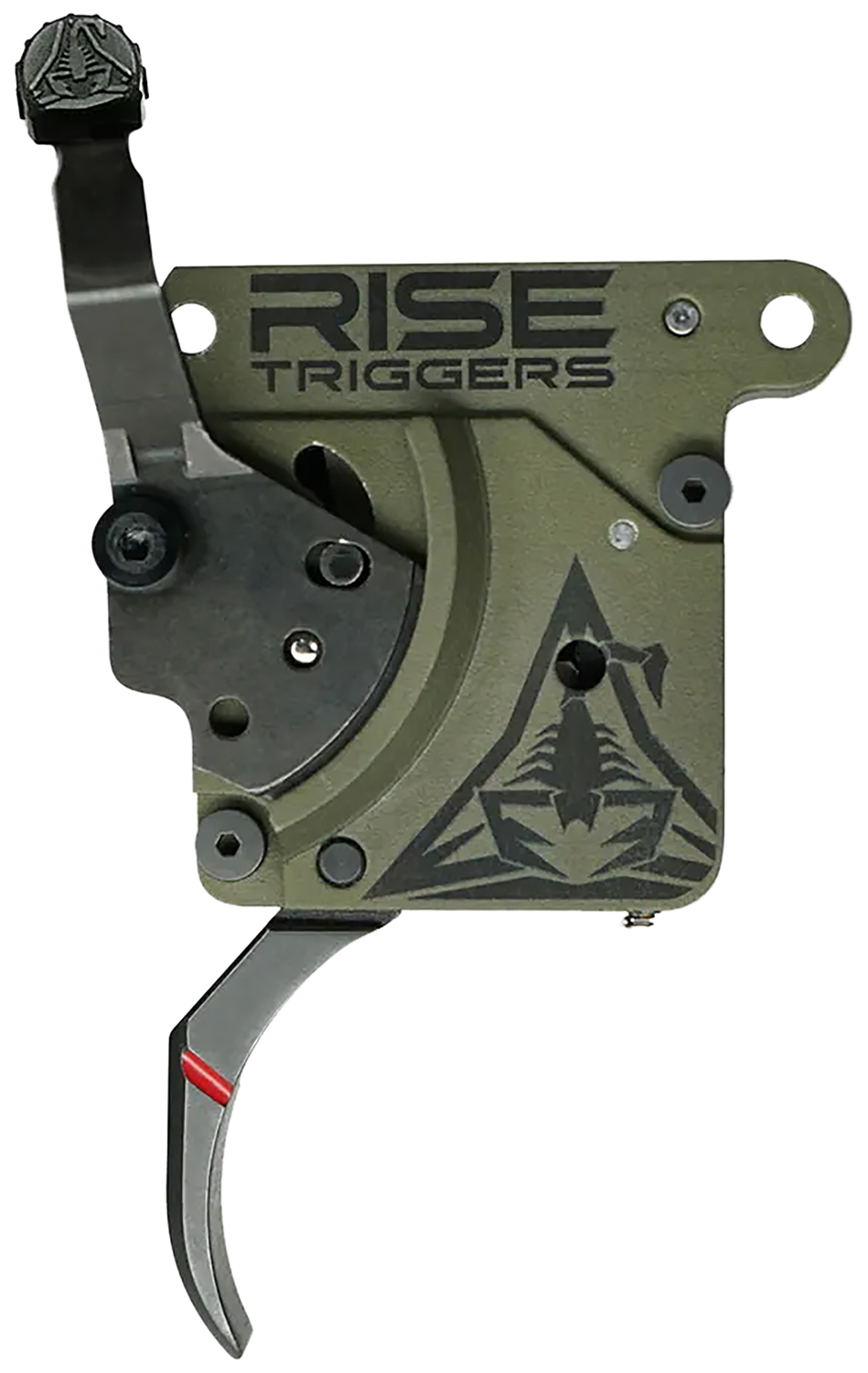 Rise Armament RA740 Reliant Trigger Black/Green Curved