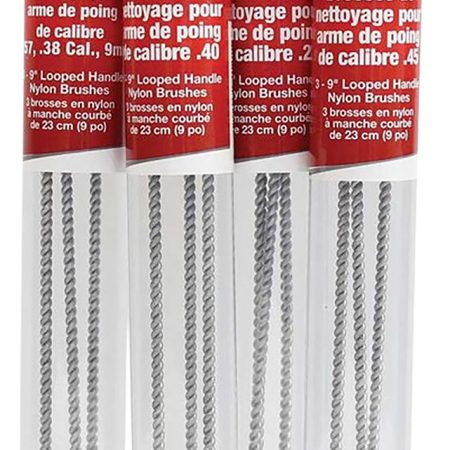 Birchwood Casey 41209 Cleaning Brushes Handgun Looped 22 Cal 9" Nylon 3 Pack