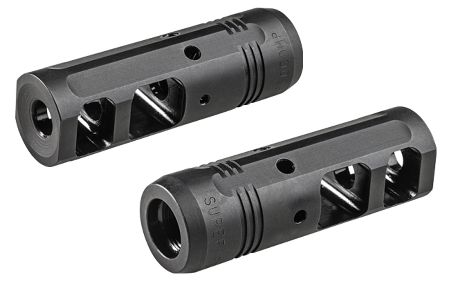 SureFire PROCOMP762 ProComp Muzzle Brake Black Nitride Steel with 5/8"-24 tpi Threads & 2.70" OAL for 7.62mm AR-10
