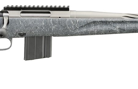 Ruger 46910 American II  Full Size 6mm ARC 10+1 20" Cobalt Cerakote Spiral Fluted Threaded Barrel & Alloy Steel Receiver w/Picatinny Rail, Gray Splatter Adj LOP Synthetic Stock