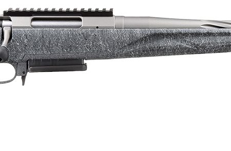 Ruger 46914 American II  Full Size 270 Win 4+1 20" Cobalt Cerakote Spiral Fluted Threaded Barrel & Alloy Steel Receiver Picatinny w/Rail Receiver, Gray Splatter Adj LOP Synthetic Stock