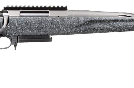 Ruger 46915 American II  Full Size 300 Win Mag 3+1 20" Cobalt Cerakote Spiral Fluted Threaded Barrel & Alloy Steel Receiver w/Picatinny Rail, Gray Splatter Adj LOP Synthetic Stock