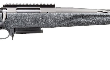 Ruger 46916 American II  Full Size 6.5 PRC 3+1 20" Cobalt Cerakote Spiral Fluted Threaded Barrel & Alloy Steel Receiver w/Picatinny Rail, Gray Splatter Adj LOP Synthetic Stock