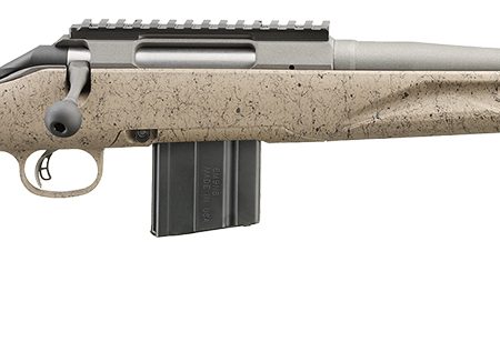 Ruger 46927 American II Ranch Full Size 6.5 Grendel 10+1 16.10" Cobalt Cerakote Spiral Fluted Threaded Barrel & Alloy Steel Receiver w/Picatinny Rail, Flat Dark Earth Splatter Adj LOP Synthetic Stock