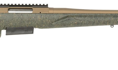 Ruger 46935 American II Predator Full Size 450 Bushmaster 3+1 22" Burnt Bronze Cerakote Threaded Barrel & Alloy Steel Receiver w/Picatinny Rail, Green Splatter Adj LOP Synthetic Stock